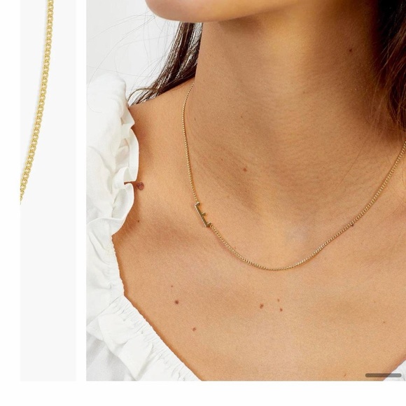 Gorjana Jewelry - NWT Wilder Alphabet necklace Gorjana gold chain bracelet with initial M